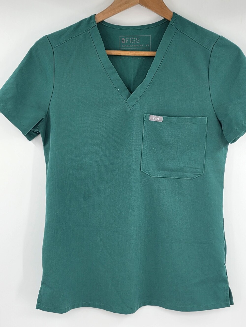 Figs Catarina Scrub Top Green Women's XS
